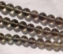 Smoky Quartz Light Rounds, 6-7mm