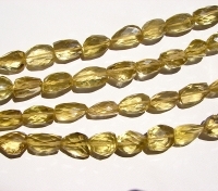 Lemon Quartz Faceted Nuggets, 14x20mm