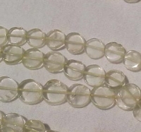 Lemon Quartz Coins, 9-11mm